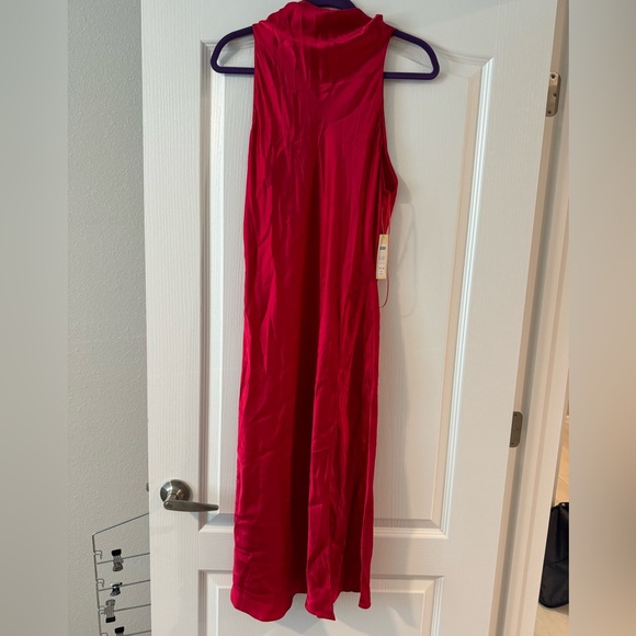 NWT Amanda Uprichard Stanford Side-Slit Turtleneck Midi Dress - Picture 4 of 8